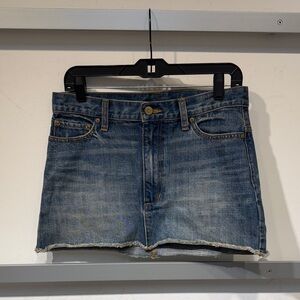 Free People Blue Denim Mini Skirt